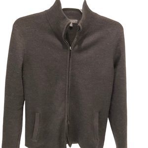 Pre-Owned American Airlines by Twin Hill Large Black Sweater Cardigan - Full Zip